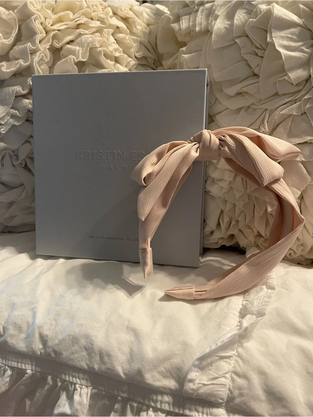 Kristin Ess Satin Knot Headband - Blush Pink New In Unopened Original Packaging